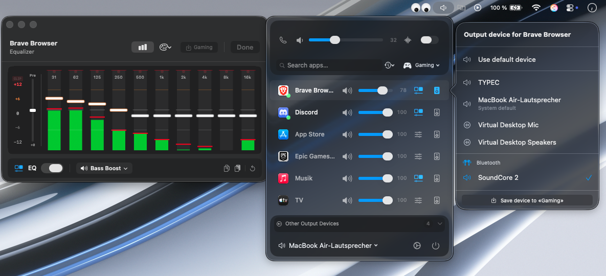 MACA app on macOS
